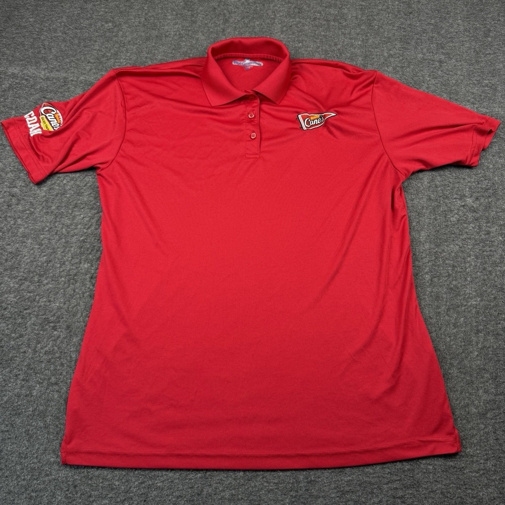 Raising Canes Polo Shirt Womens 2XL Red Coach Manager Trainer Workwear